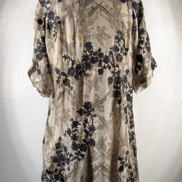 Biya by Johnny Was Napa Silk Tunic | Dress Tie Neck M NWT - Picture 4 of 4